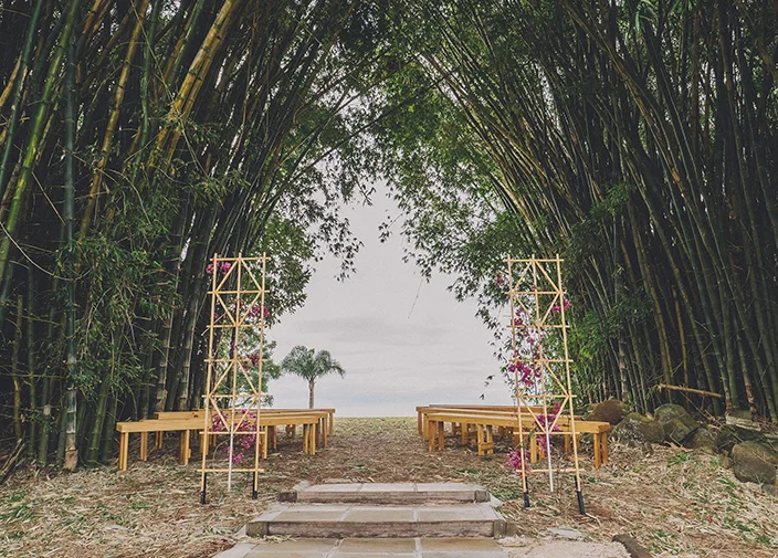 You’ll Never Believe This Bohemian Couple’s Dramatic Wedding Arch